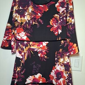 Vibrant Floral Patterned Dress